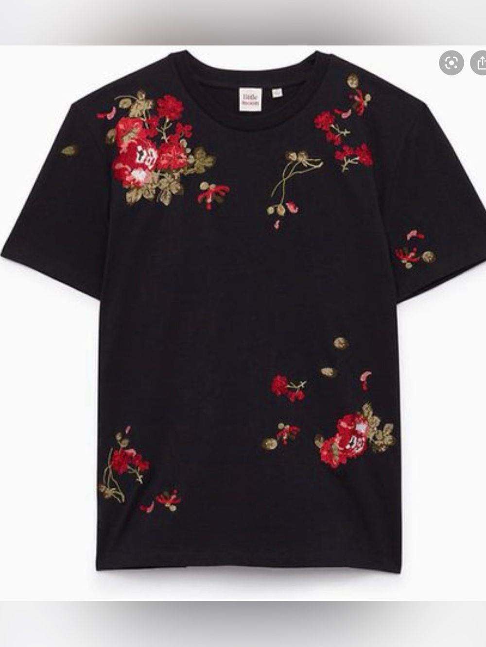 Aritzia Sunday Best Floral Embroidery T-shirt
